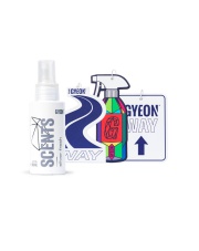 GYEON Q2M SCENTS SILVER FRESH 80ML - INTENSYWNY ZAPACH SAMOCHODOWY + ZAWIESZKA x3 